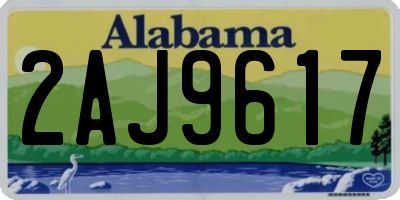 AL license plate 2AJ9617