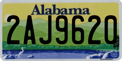 AL license plate 2AJ9620