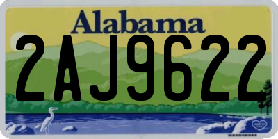 AL license plate 2AJ9622