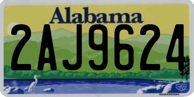 AL license plate 2AJ9624