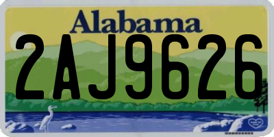 AL license plate 2AJ9626