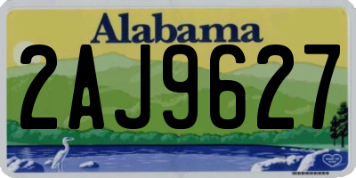 AL license plate 2AJ9627