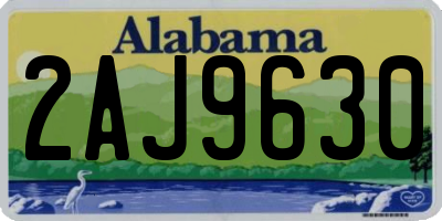 AL license plate 2AJ9630