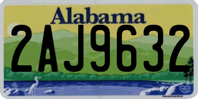 AL license plate 2AJ9632