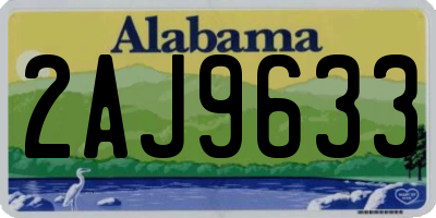 AL license plate 2AJ9633