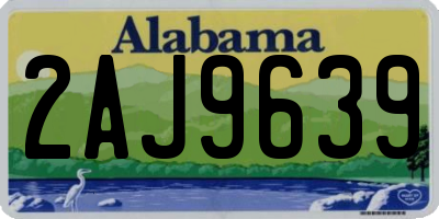 AL license plate 2AJ9639