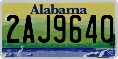 AL license plate 2AJ9640