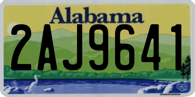 AL license plate 2AJ9641