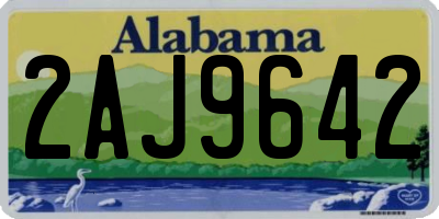 AL license plate 2AJ9642
