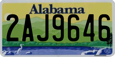 AL license plate 2AJ9646