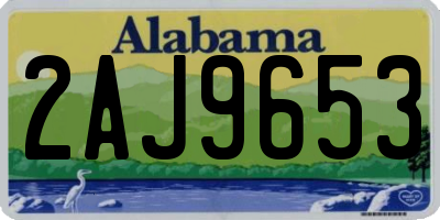 AL license plate 2AJ9653
