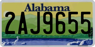 AL license plate 2AJ9655