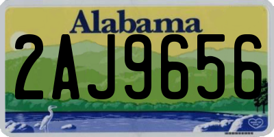 AL license plate 2AJ9656