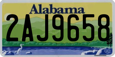 AL license plate 2AJ9658