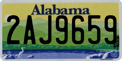 AL license plate 2AJ9659