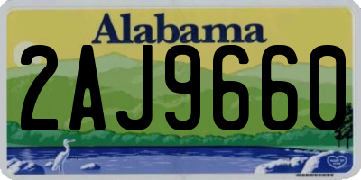 AL license plate 2AJ9660