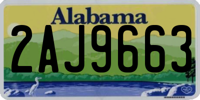AL license plate 2AJ9663