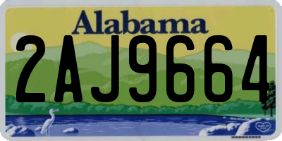 AL license plate 2AJ9664
