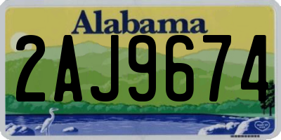 AL license plate 2AJ9674