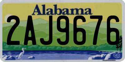 AL license plate 2AJ9676