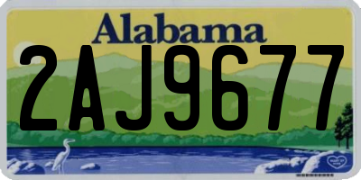 AL license plate 2AJ9677