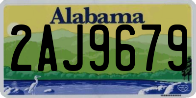 AL license plate 2AJ9679