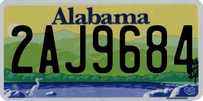 AL license plate 2AJ9684