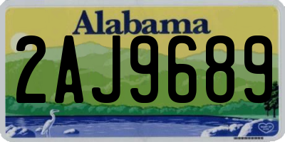 AL license plate 2AJ9689
