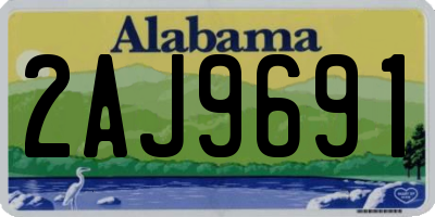 AL license plate 2AJ9691