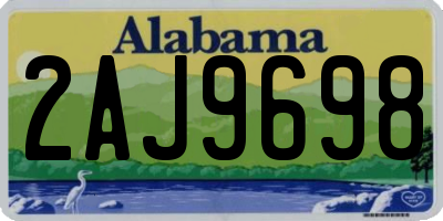 AL license plate 2AJ9698