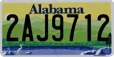 AL license plate 2AJ9712