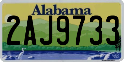 AL license plate 2AJ9733