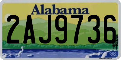 AL license plate 2AJ9736