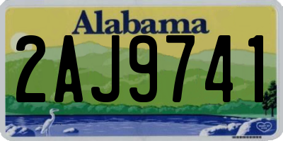 AL license plate 2AJ9741