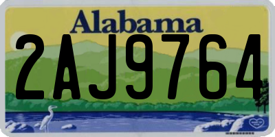 AL license plate 2AJ9764
