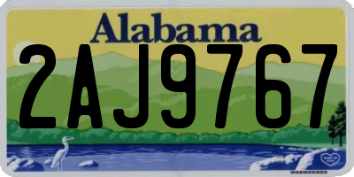 AL license plate 2AJ9767