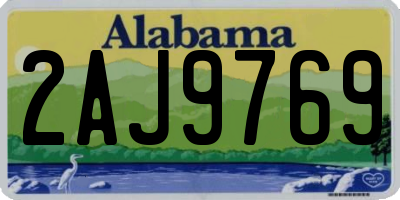 AL license plate 2AJ9769
