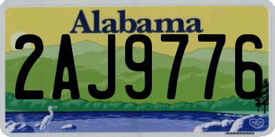 AL license plate 2AJ9776