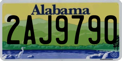 AL license plate 2AJ9790