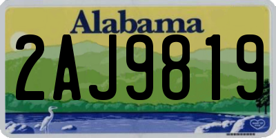 AL license plate 2AJ9819
