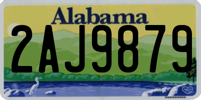 AL license plate 2AJ9879
