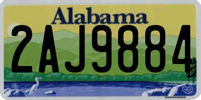 AL license plate 2AJ9884