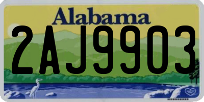 AL license plate 2AJ9903