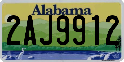 AL license plate 2AJ9912