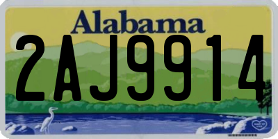 AL license plate 2AJ9914