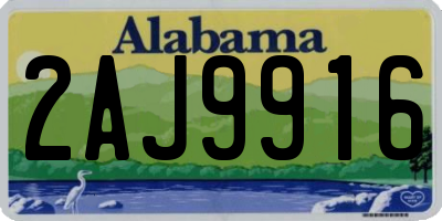 AL license plate 2AJ9916