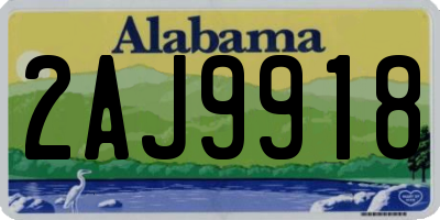 AL license plate 2AJ9918