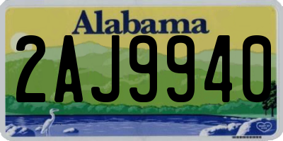 AL license plate 2AJ9940