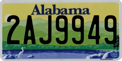 AL license plate 2AJ9949