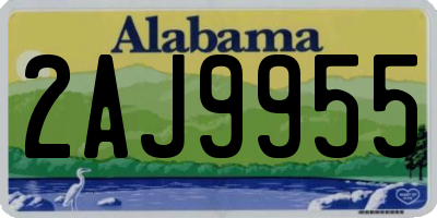 AL license plate 2AJ9955